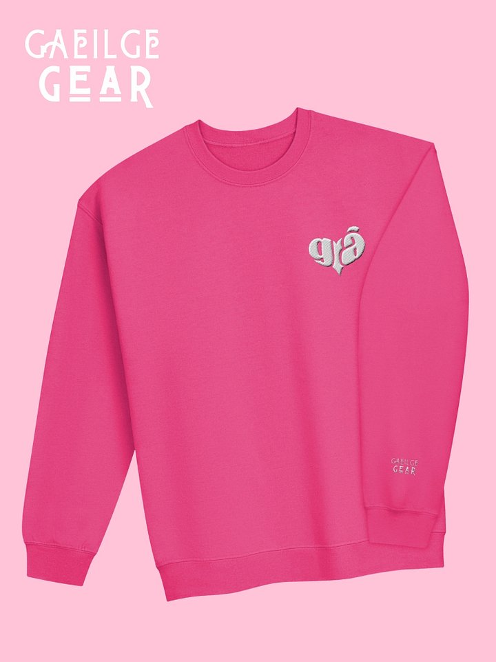 Grá Means Love 🩷 Embroidered Sweatshirt in Irish / Gaeilge / Gaelic product image (1)