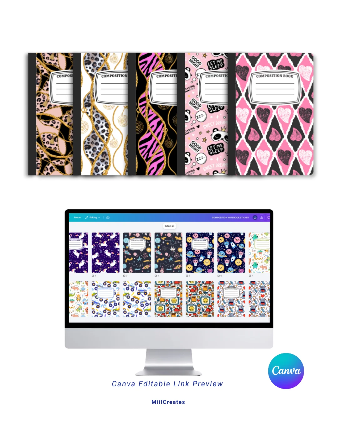 Composition Notebook Covers (70 Designs) product image (2)