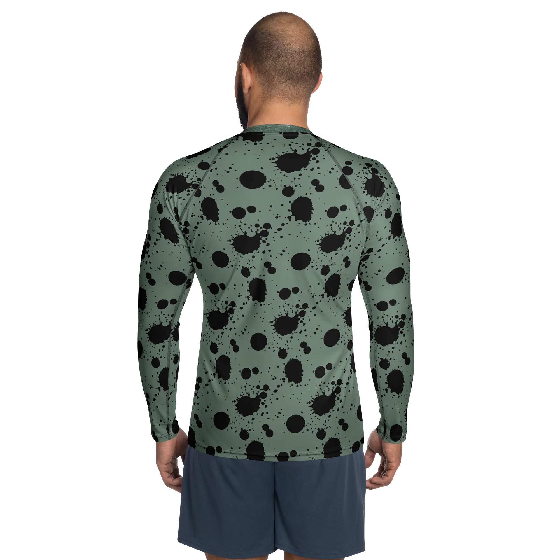 Snowy Egret Splatter Rash Guard product image (2)