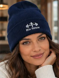 His House Ribbed Knit Beanie by His House