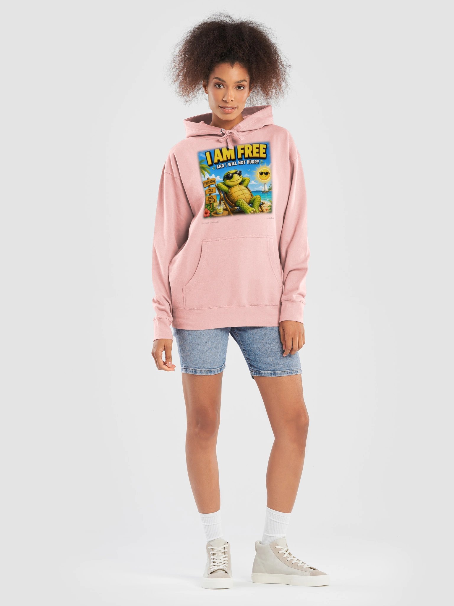 I Am Free Cool Turtle Hoodie product image (5)