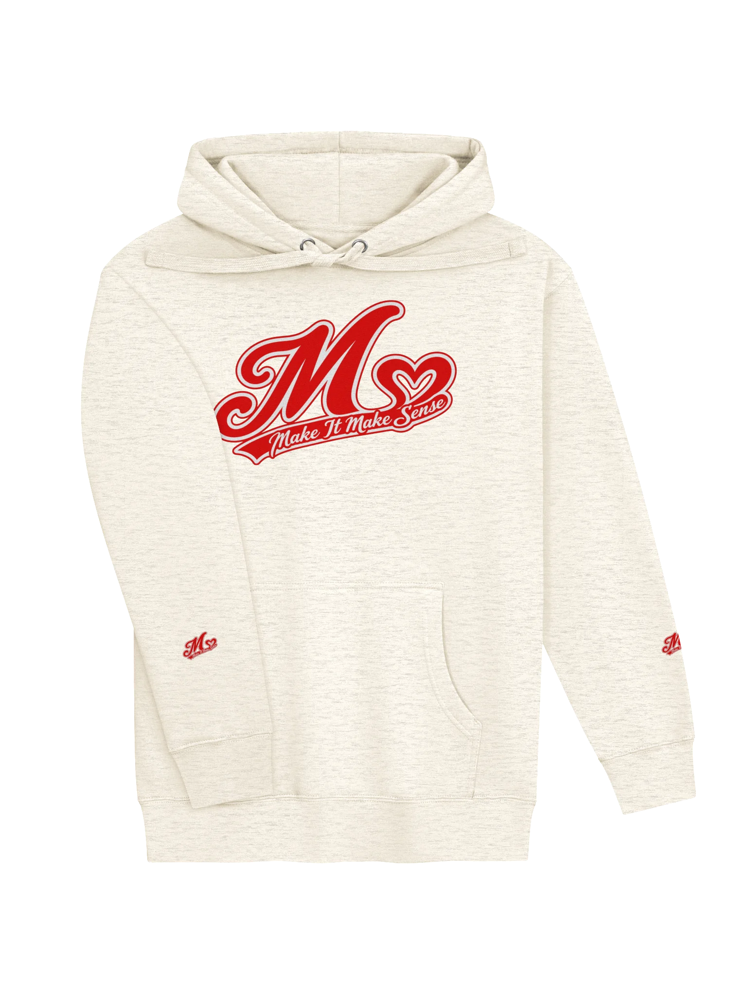 Make It Make Sense Red M Logo Hoodie product image (4)