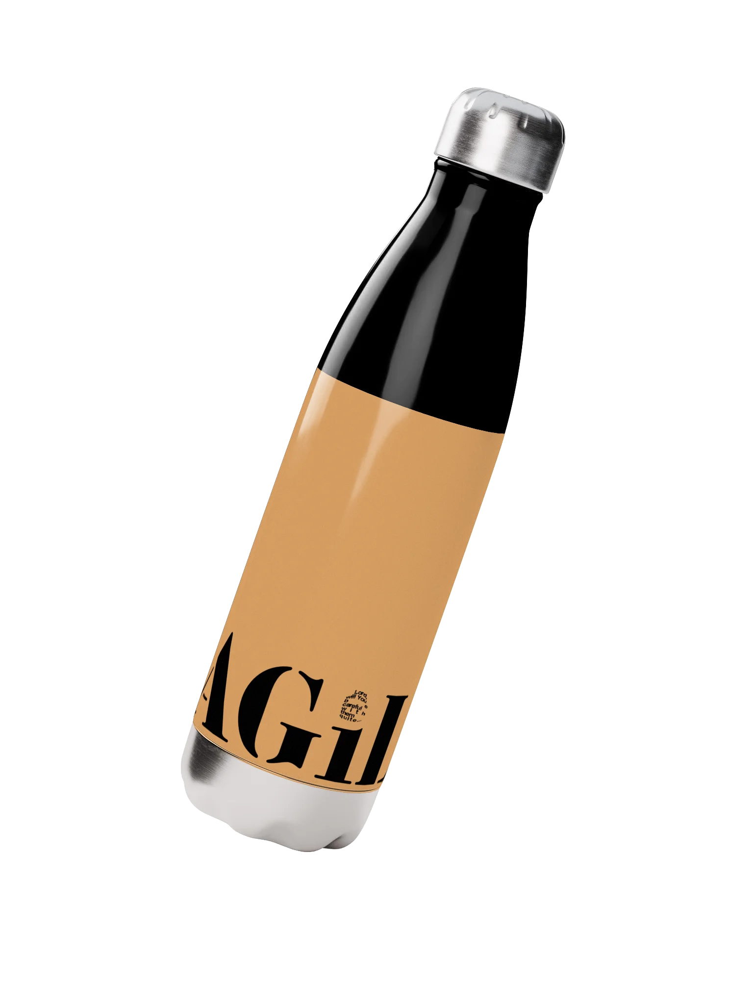 FRAGiLE Orange Stainless Steel Water Bottle product image (2)