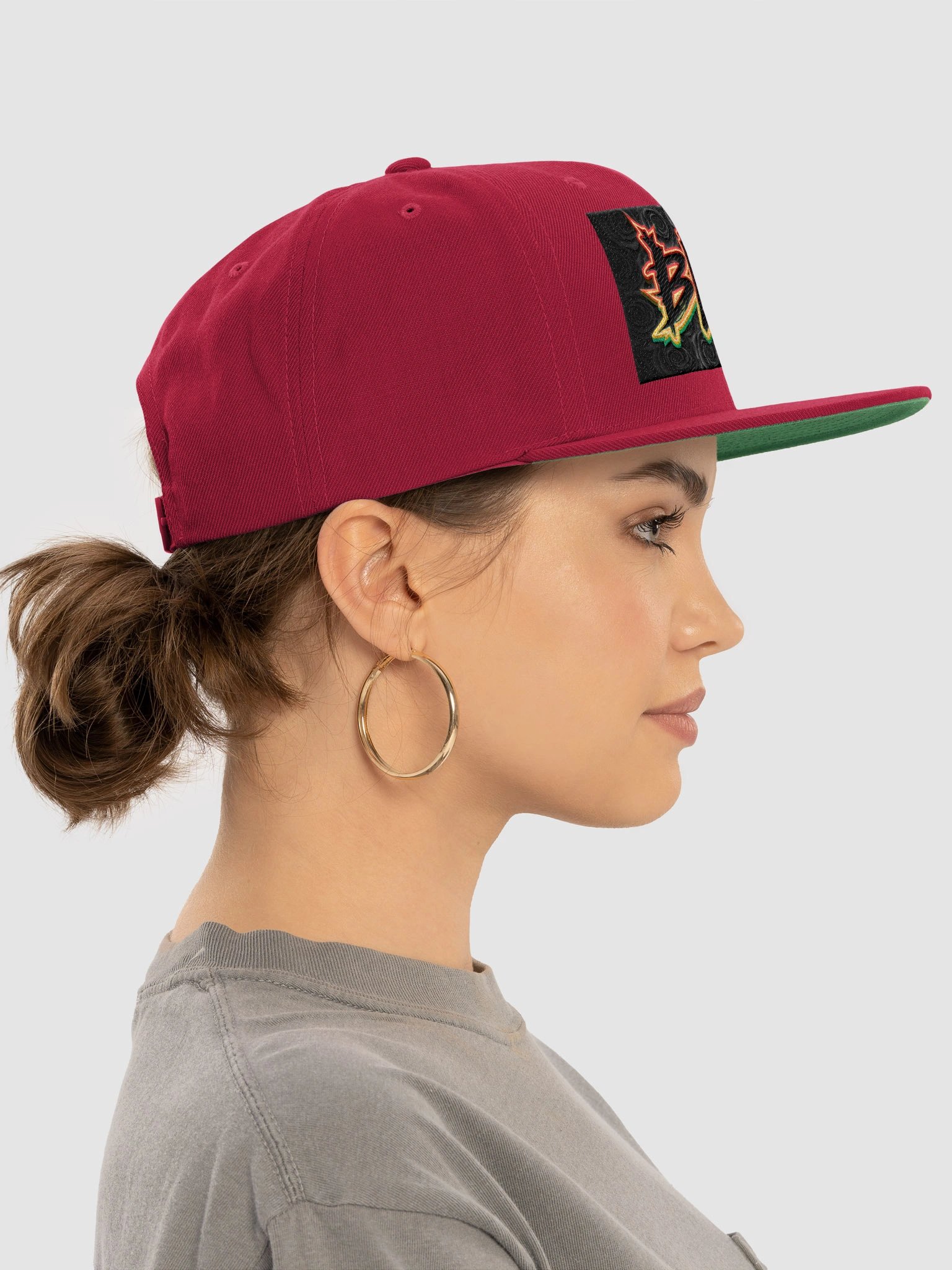 BLACK Wool Blend Snapback product image (39)