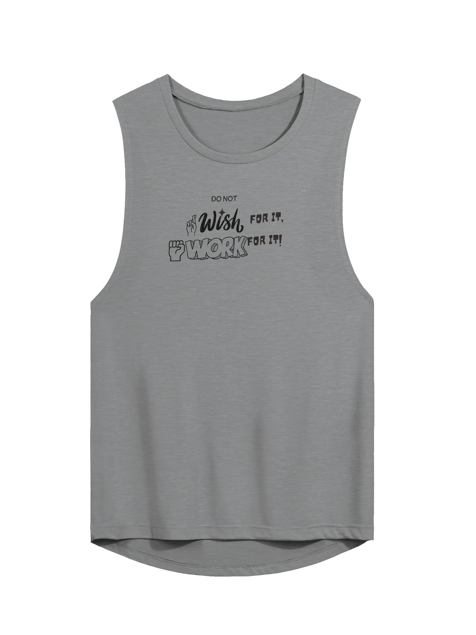 Work for it (Black font) Flowy tank product image (2)