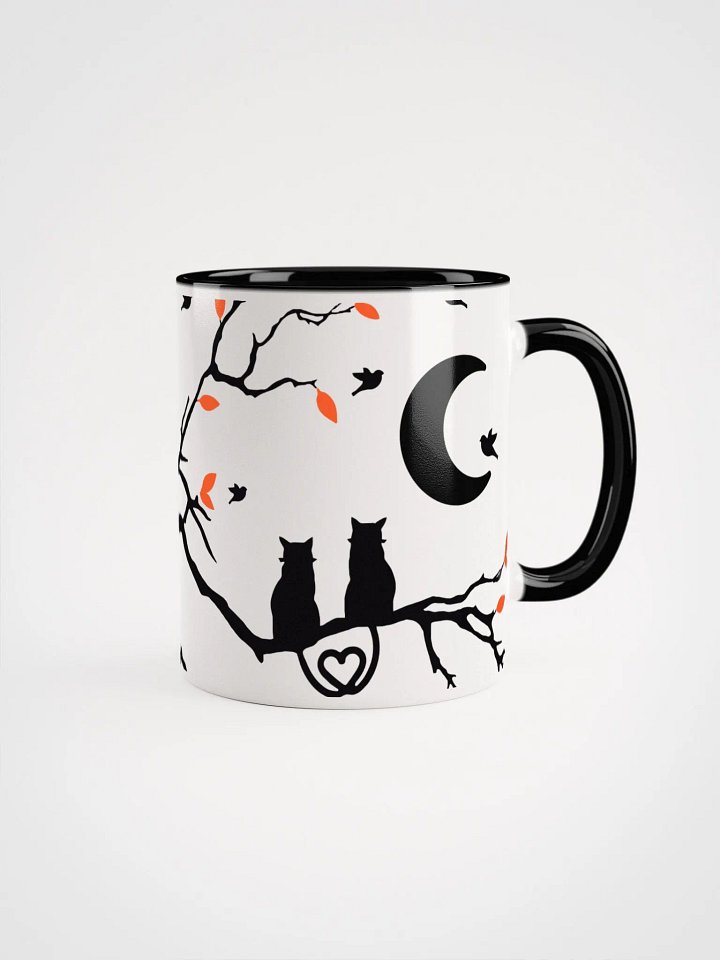 Whimsical Tree Branch Ceramic Mug with Color Inside product image (1)