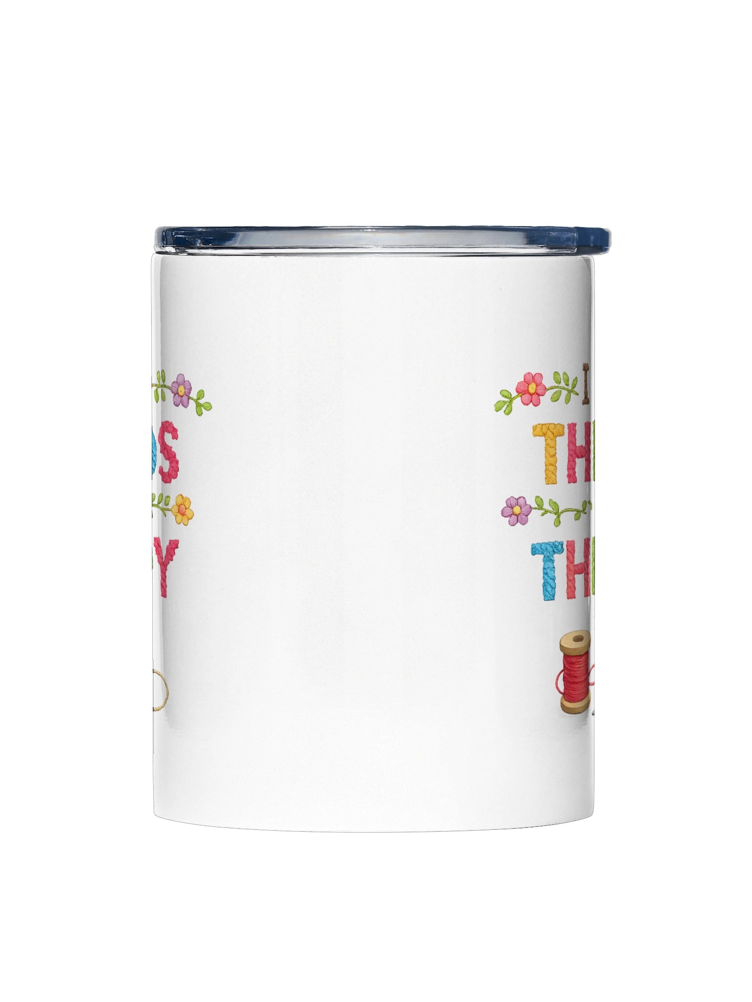 I turn threads into therapy 10oz Tumbler product image (2)