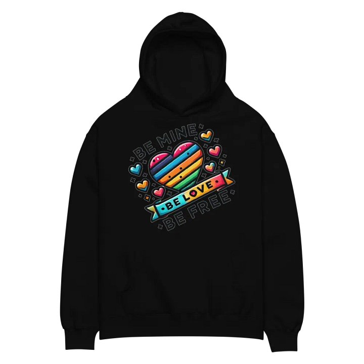 Rainbow Heart Oversized Hoodie product image (2)