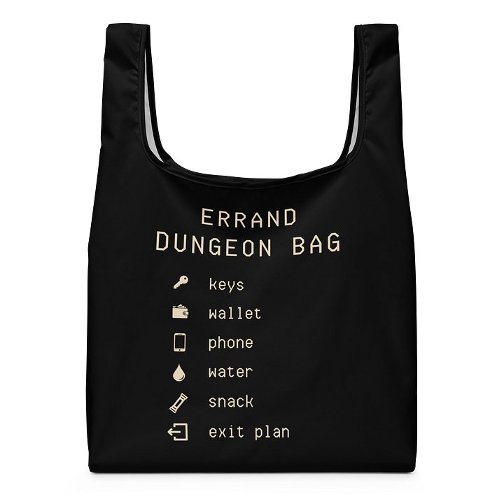 Errand Dungeon Shopping Bag | Reusable Chronic Illness Errand Bag product image (1)