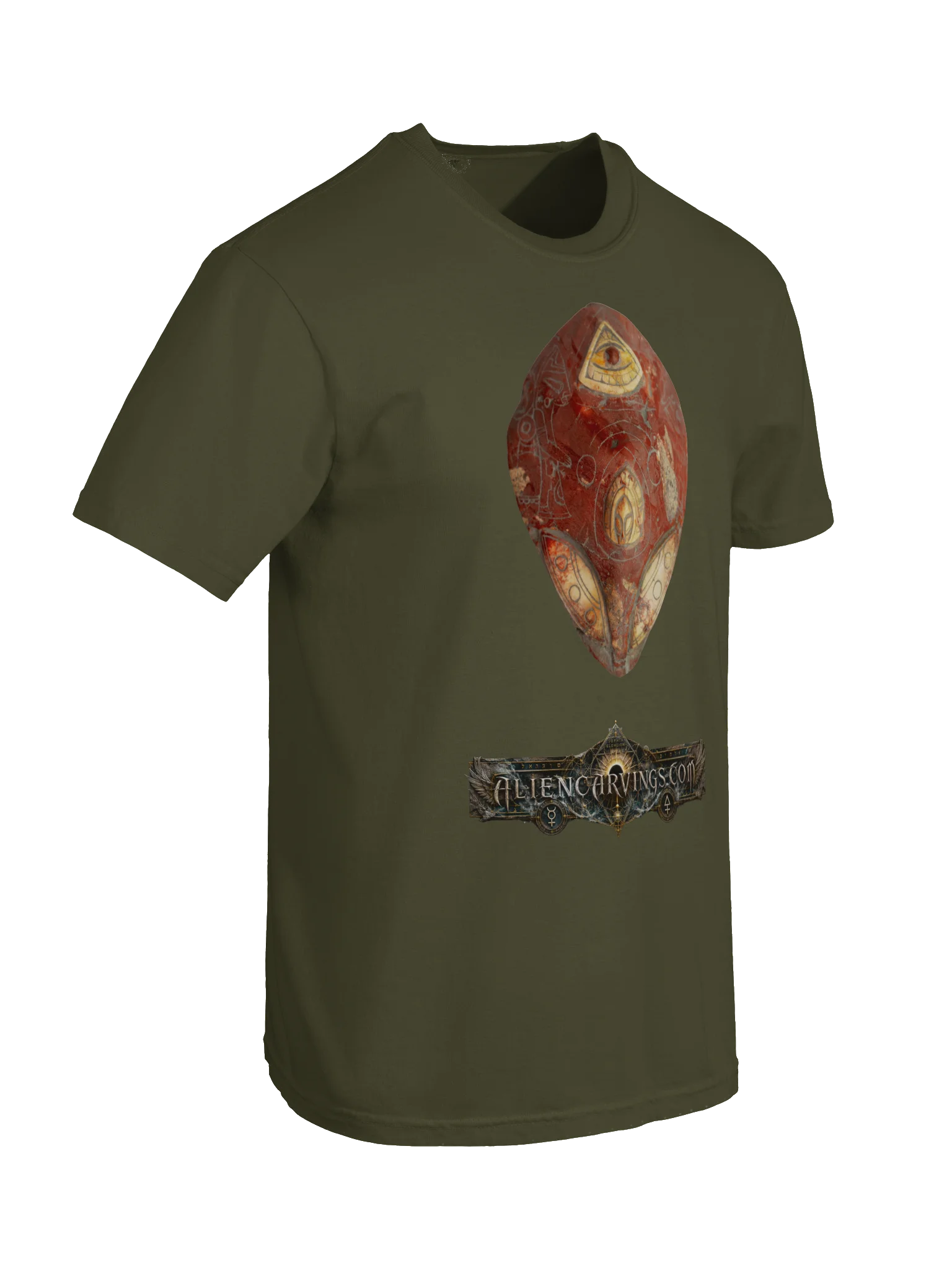 Aliencarvings.com Cinnabar UFO Dome T-Shirt product image (6)