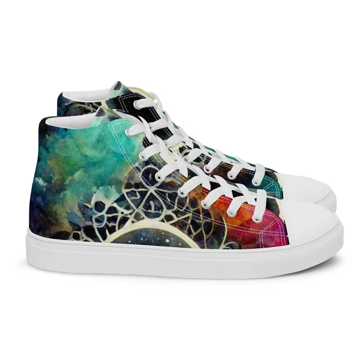 Cosmic Lace High Top Canvas Shoes product image (2)
