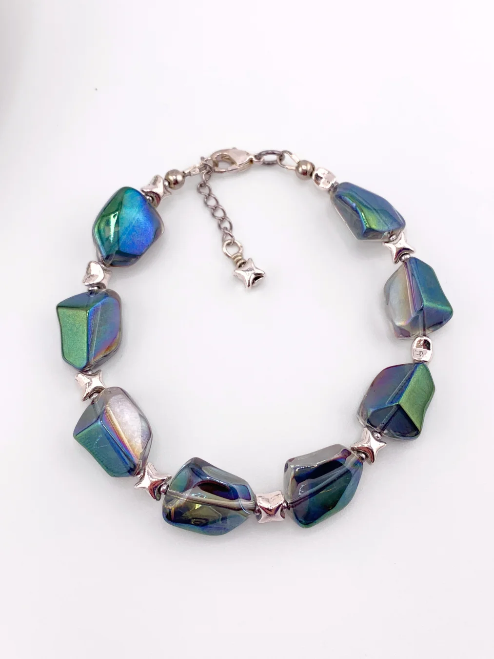 Abalone Shell Pendant Beaded Necklace, Bracelet, and Earrings Set product image (3)