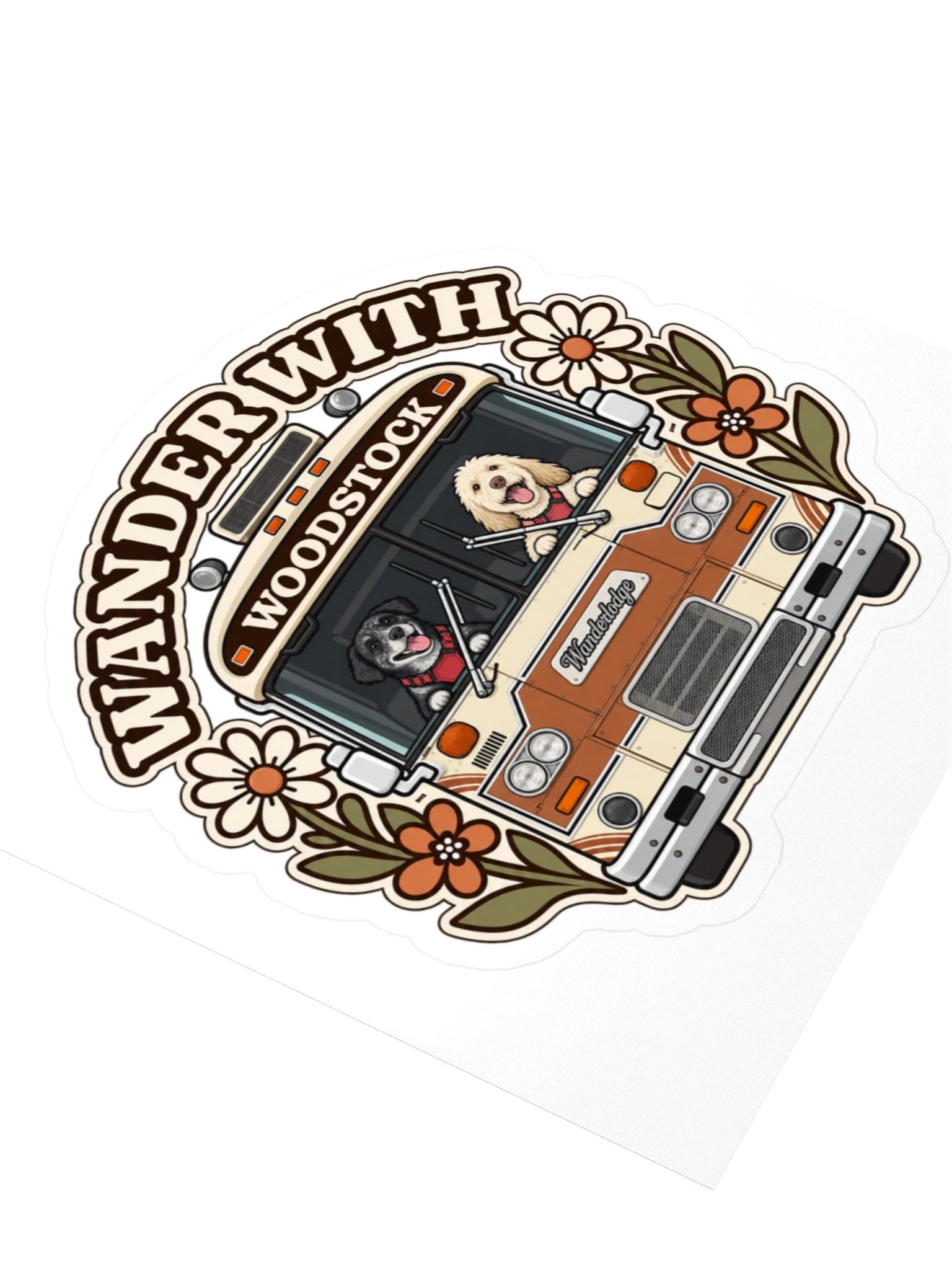 Woodstock Wildflower Sticker — Ember & Rain product image (3)