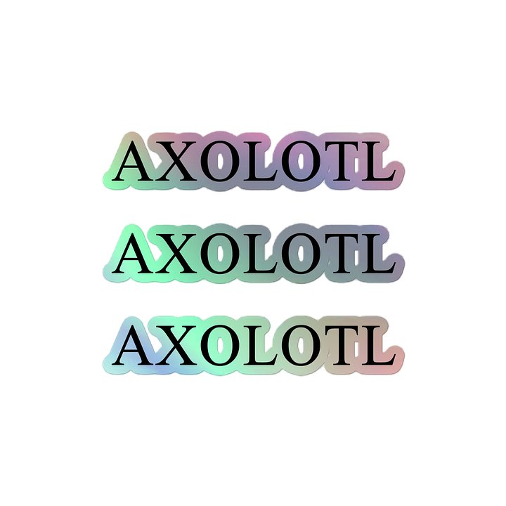 "Axolotl" Holographic Sticker Sheet product image (2)