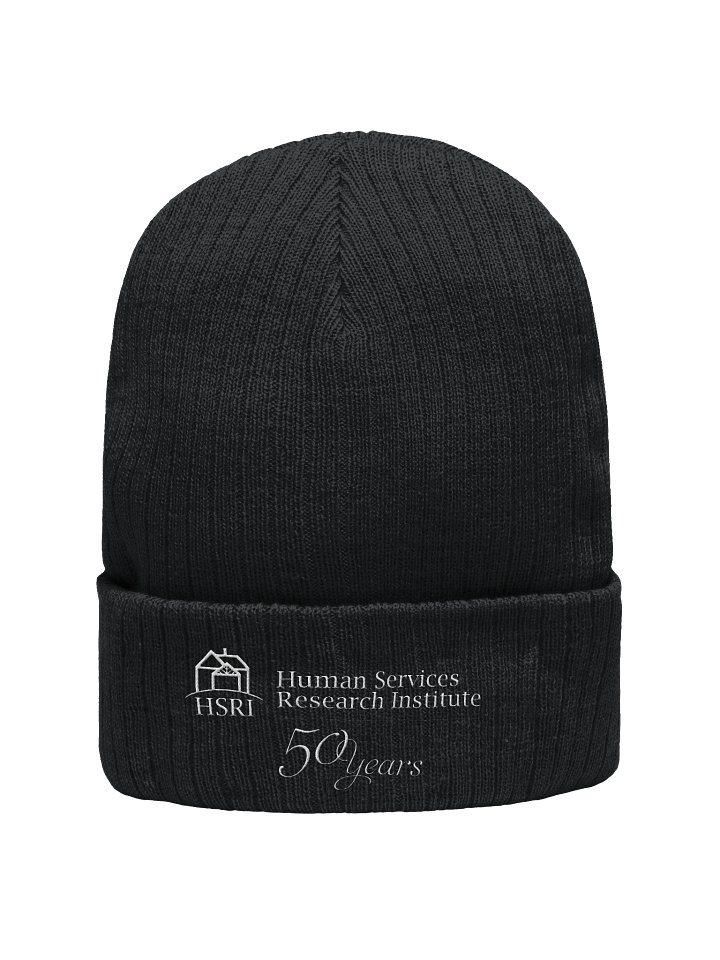 HSRI 50th Anniversary Ribbed Knit Beanie - Black product image (1)