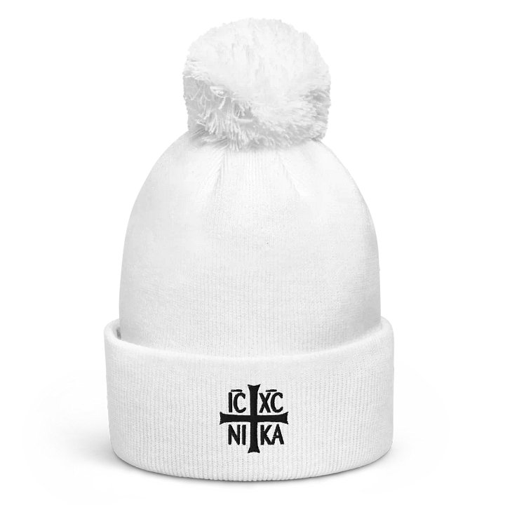 IC XC NI KA - Pom Pom Beanie (White - Third Edition) product image (1)