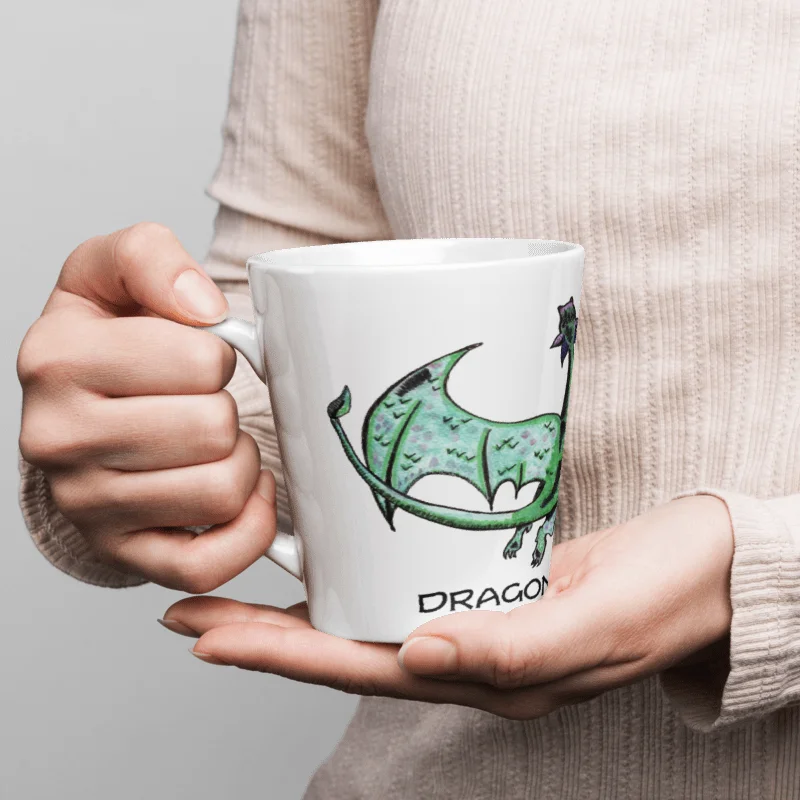 Dragon Watercolour Latte Mug product image (1)