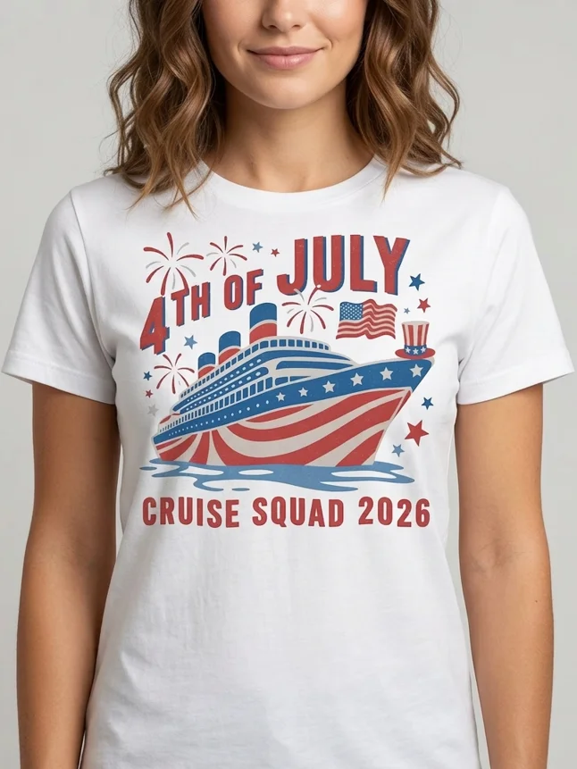 4th Of July Cruise Squad 2026 USA Shirt product image (1)
