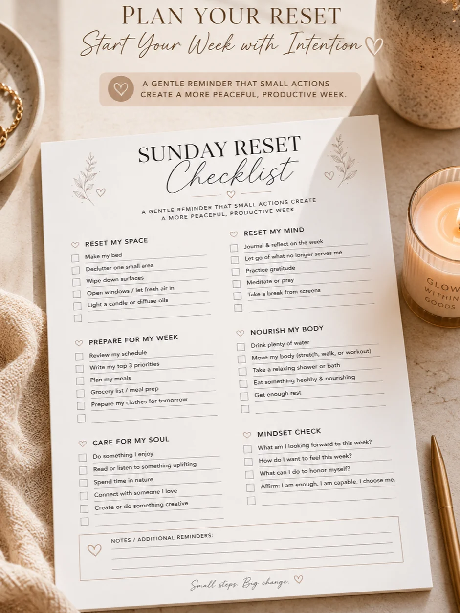 The Sunday Reset Ritual Kit™ | Complete Digital Reset Experience product image (3)