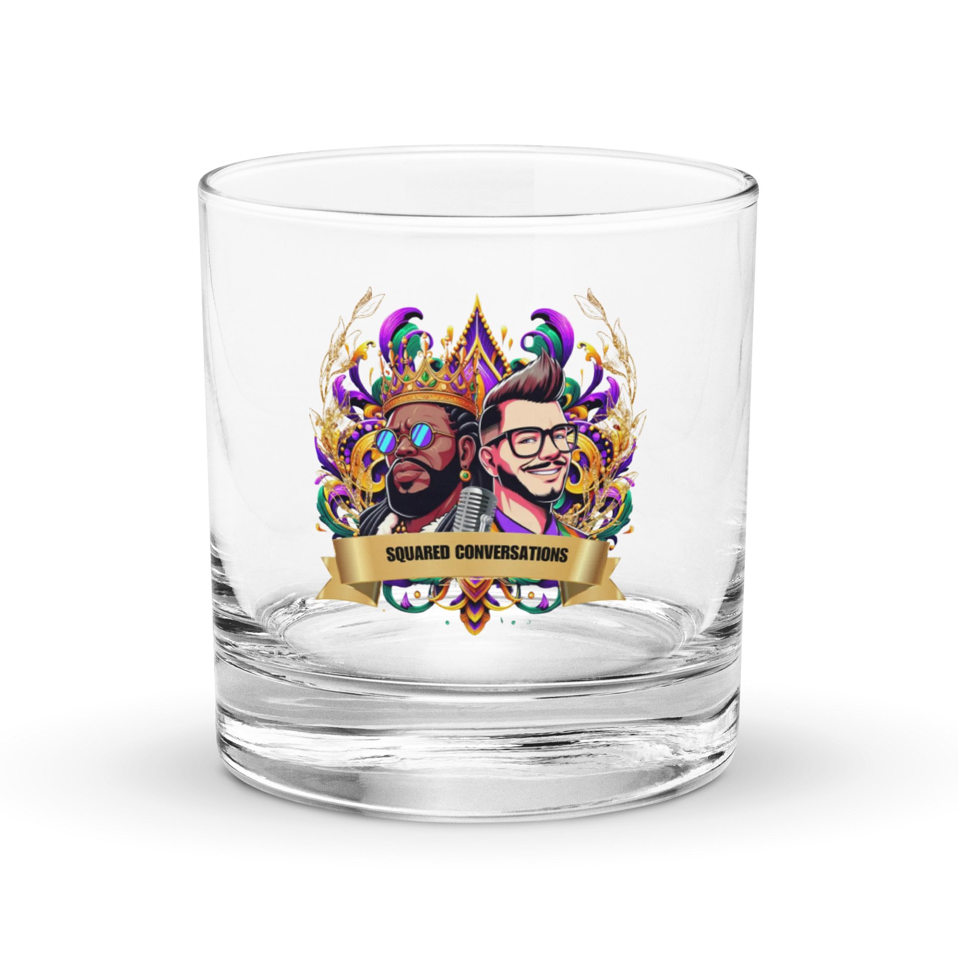 Squared Conversations Whiskey Glass product image (1)