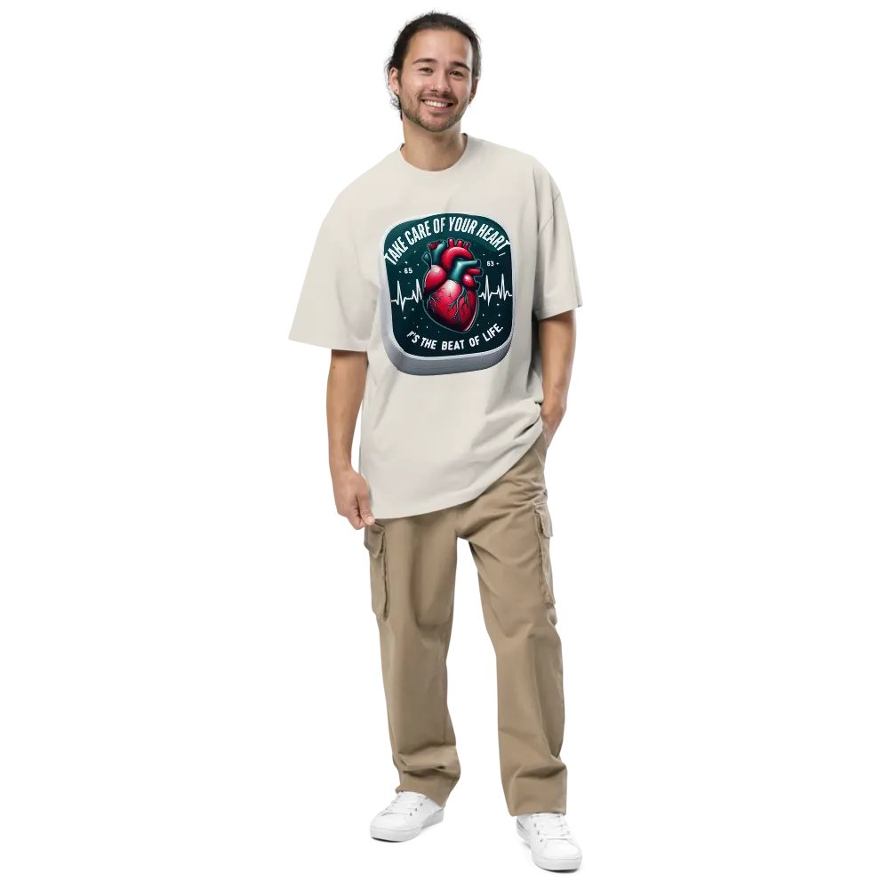 Heartbeat of Life Oversized Tee product image (32)