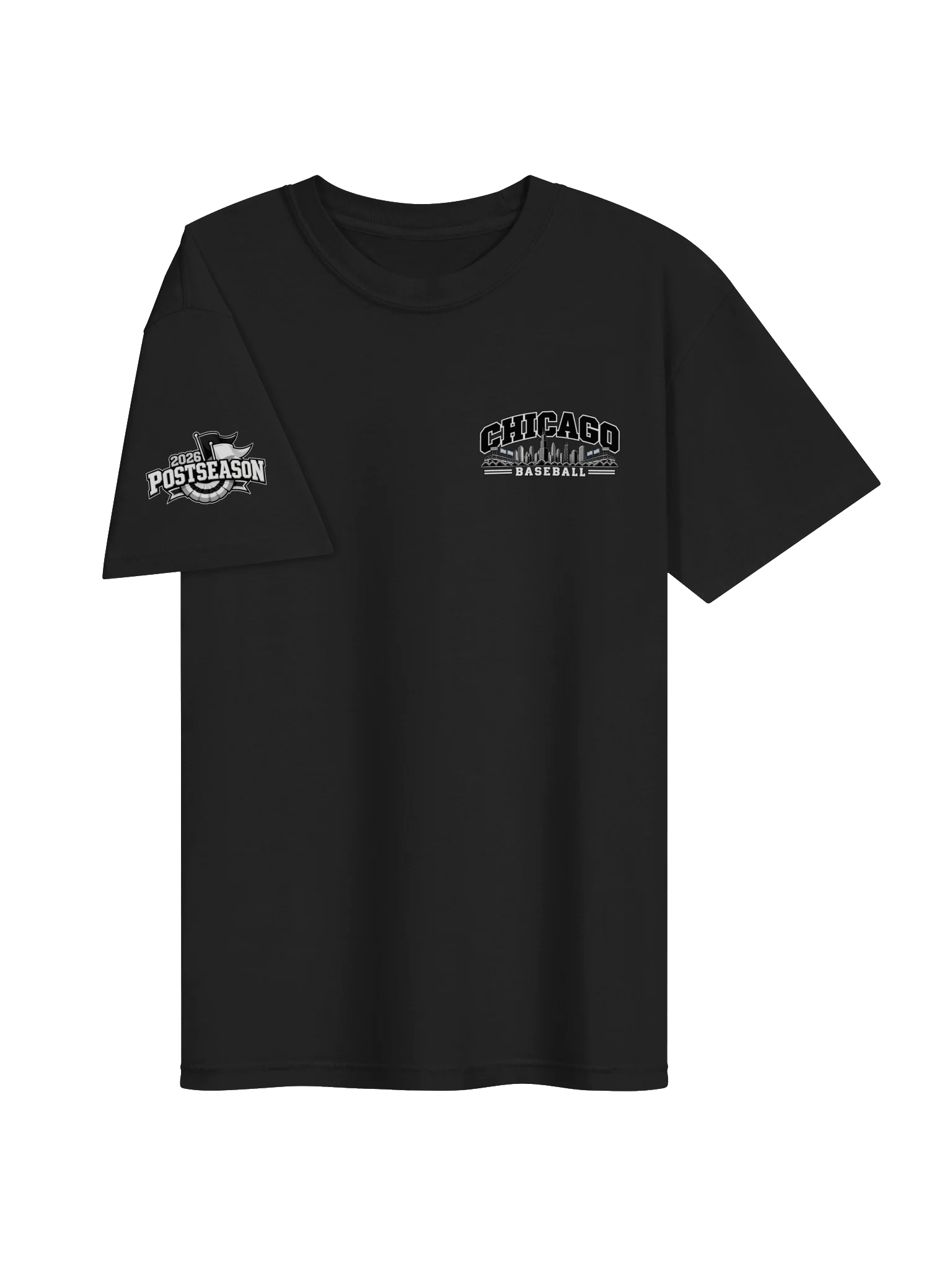 Chicago Southside Baseball 2026 "Postseason" Animated Player Back Print T-Shirt product image (3)