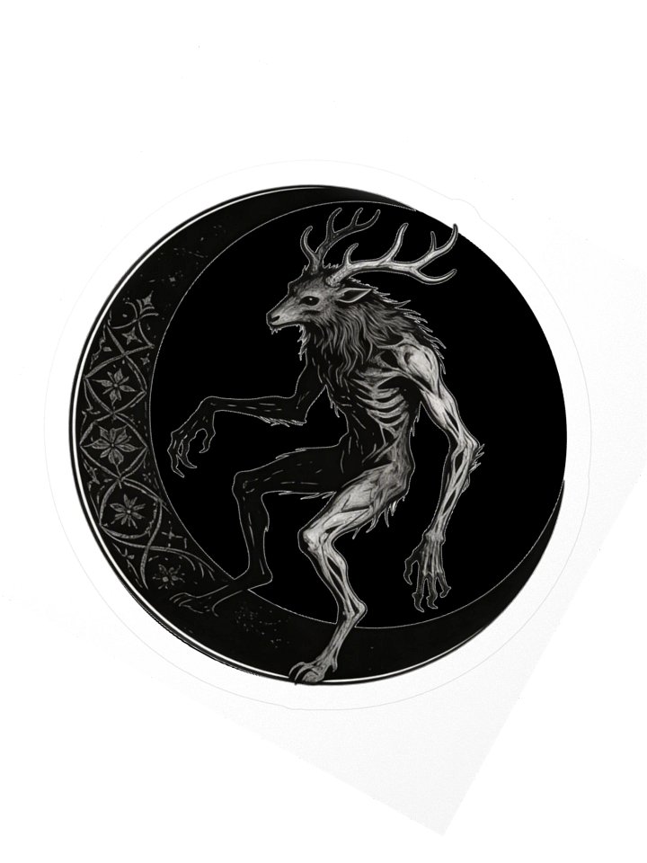 Wendigo Hunger of the Wild Kiss Cut Sticker product image (5)