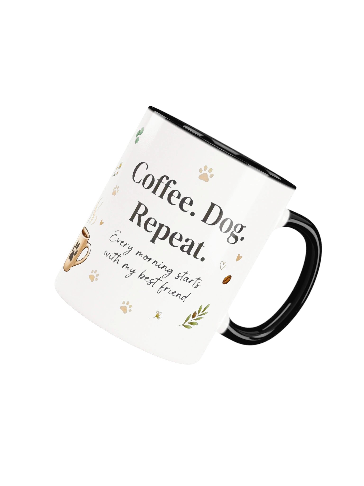 Coffee Dog Repeat Golden Retriever Accent Mug product image (7)