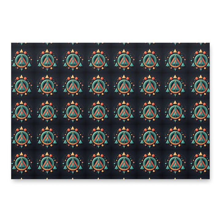 Geometric Christmas tree Wrapping Paper Sheets product image (2)