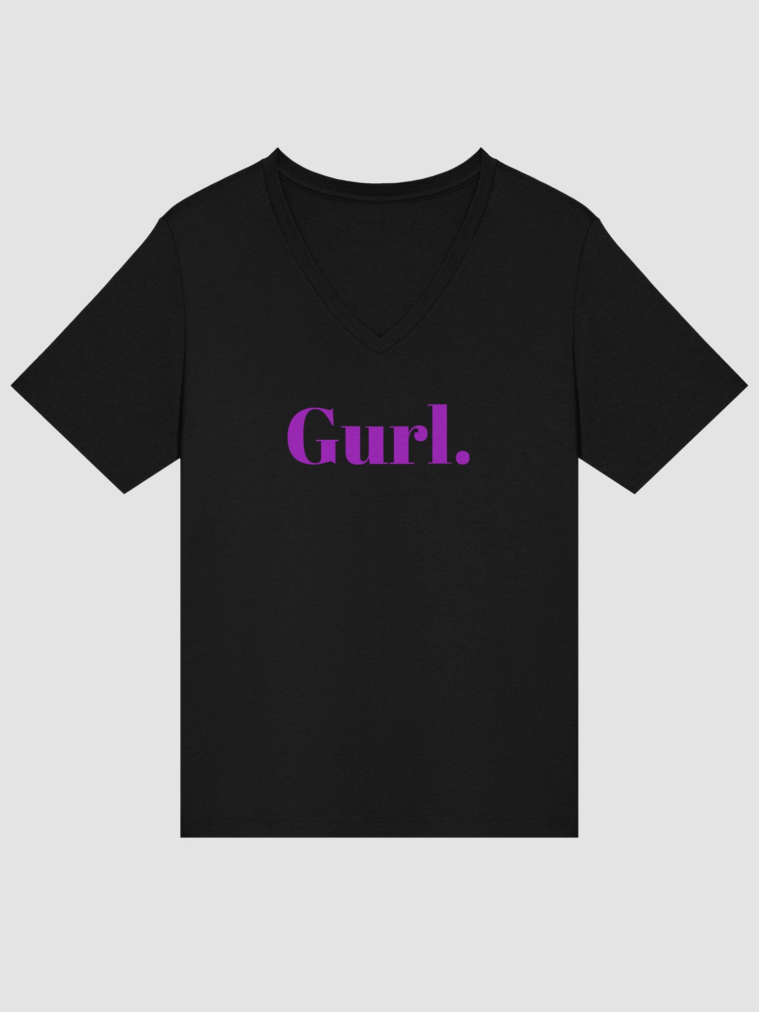 Gurl Relaxed V-Neck Tee - Lavender product image (5)