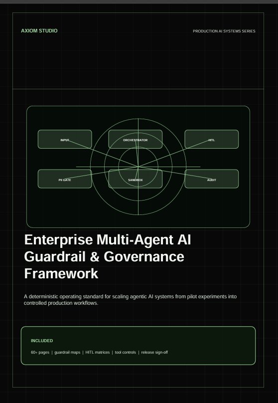 Axiom Enterprise Multi-Agent AI Guardrail & Governance Framework product image (3)