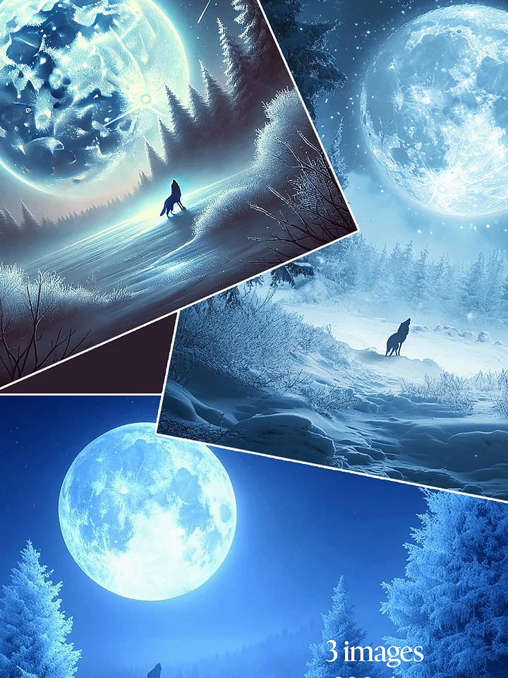 Lunar Inspirations: A Full Moon Digital Art Bundle product image (1)