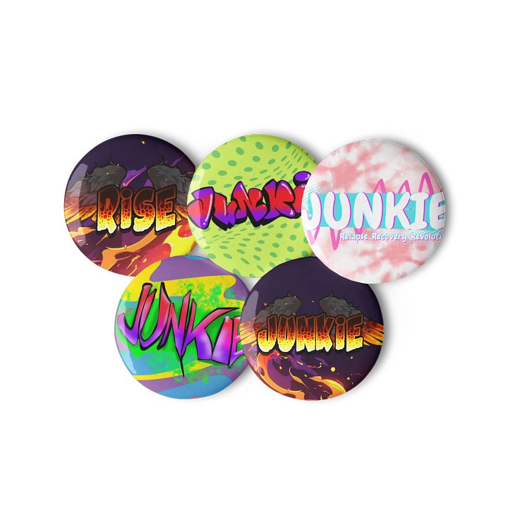 The Junkie Project Artist Collab Button Pack product image (3)