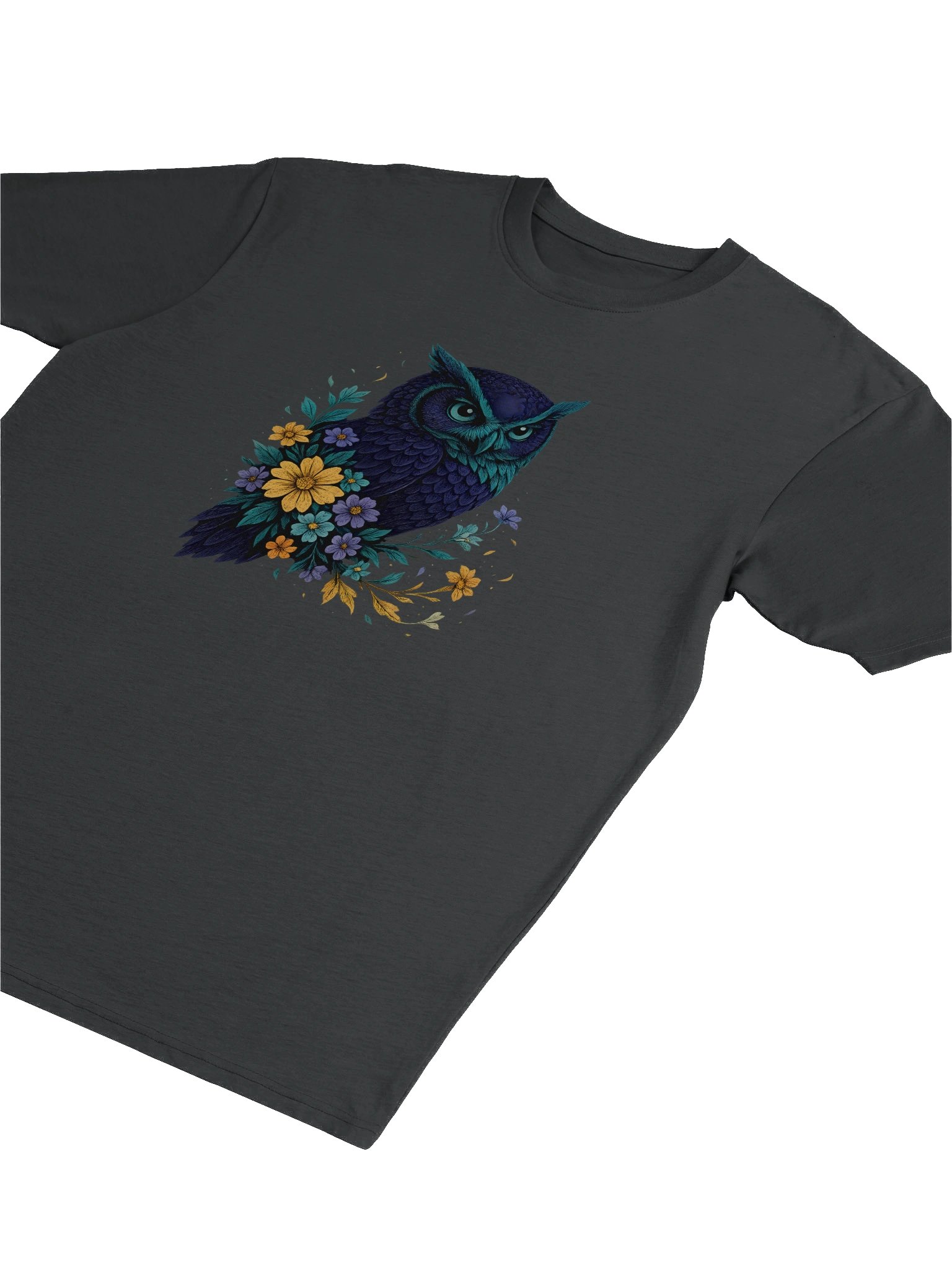Naturecore Owl T-Shirt With Wildflower Meadow And Rustic Charm product image (23)