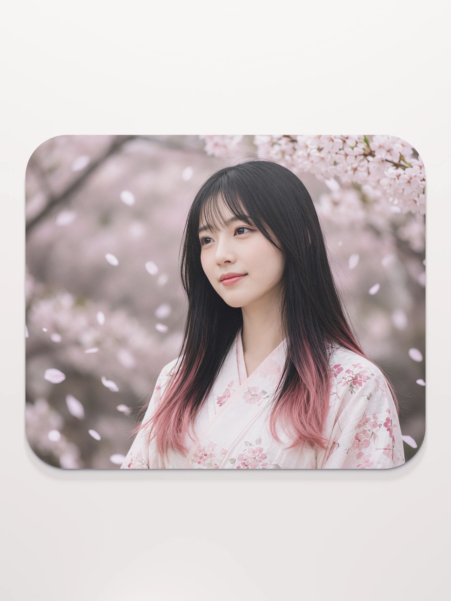 Sakura Blossom Japanese Garden Classic Mouse Pad | Aesthetic Floral Office & Gaming Mousepad product image (2)