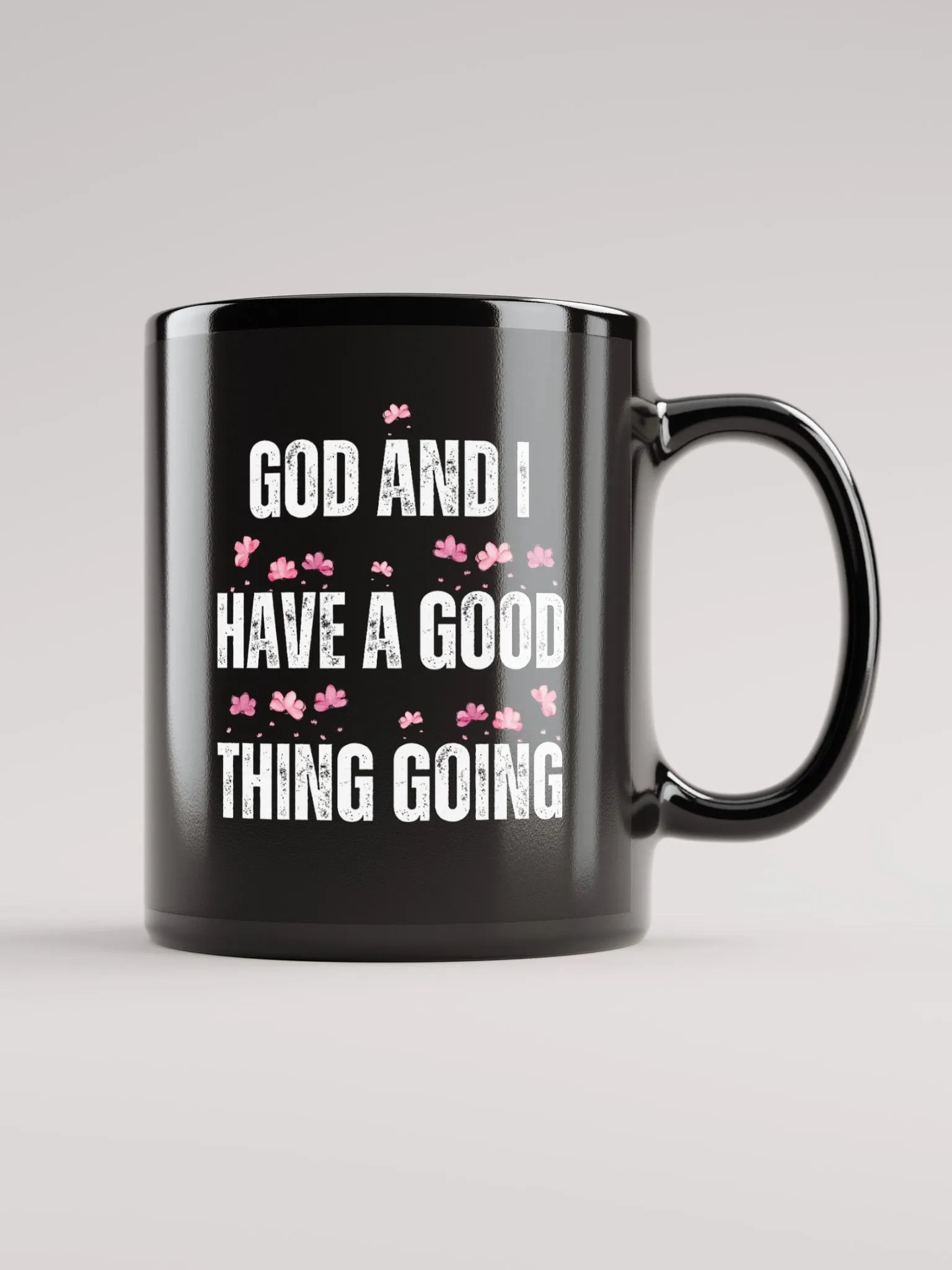"GOD & I" Floral Affirmation Mug product image (2)