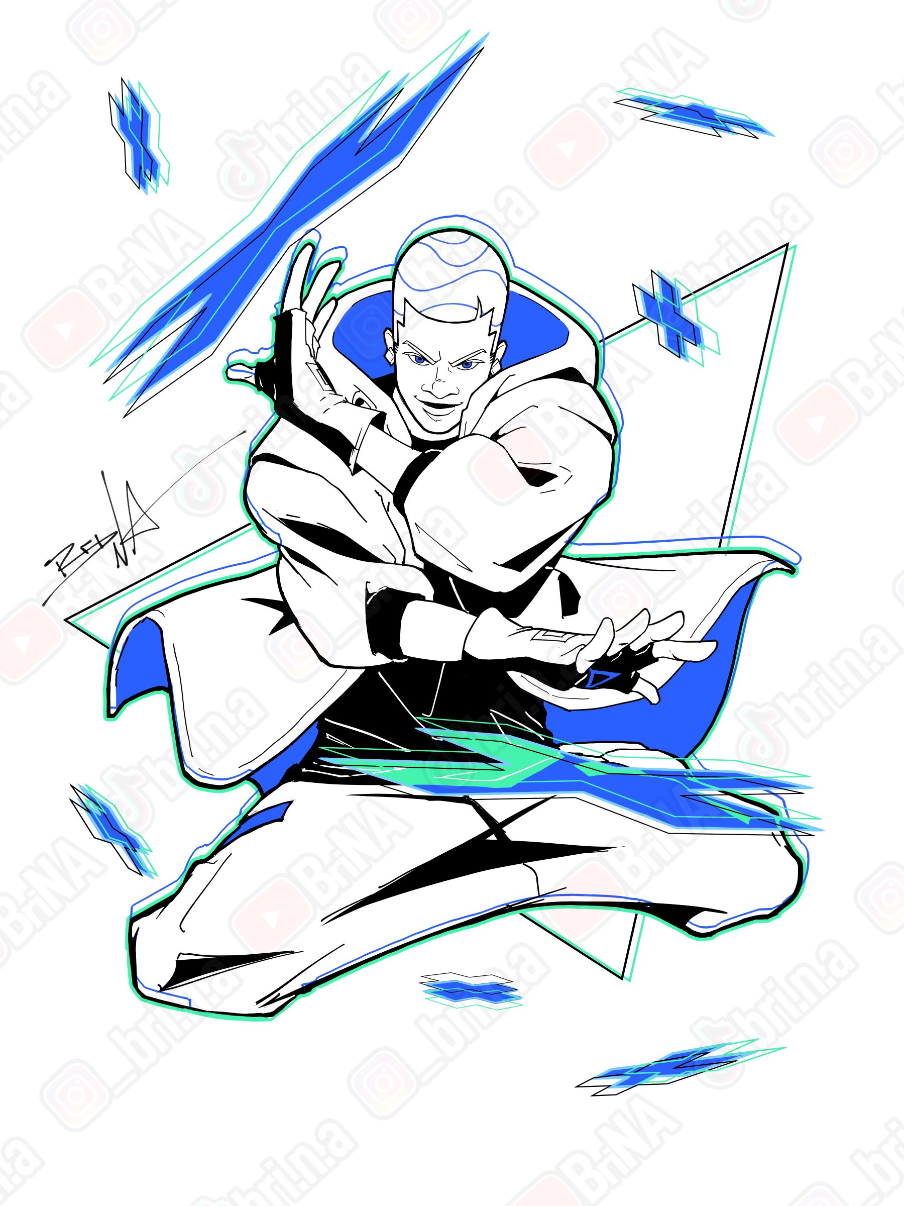 VEE Hoodie — Blue product image (6)
