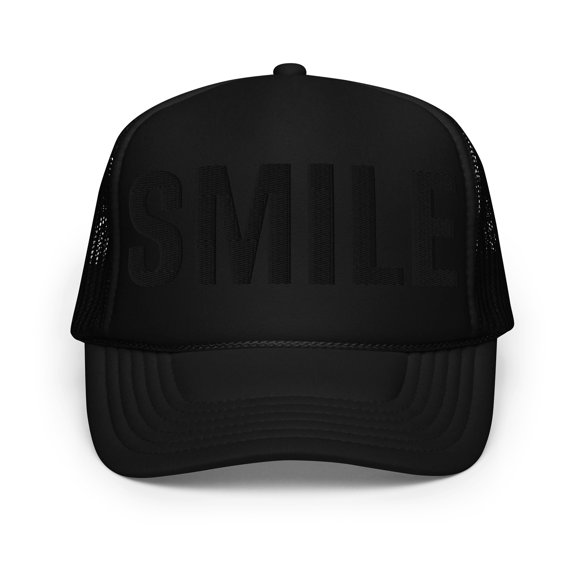 SMILE (Black Font) Foam Trucker Hat product image (1)