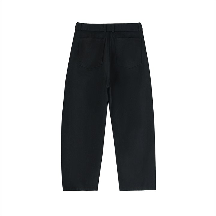 Twisted-Seam Belted Curved-Blade Pants product image (2)