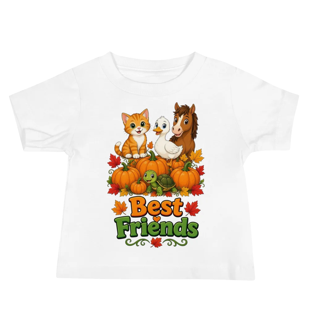 Best Friends Autumn Animals Baby Tee product image (2)