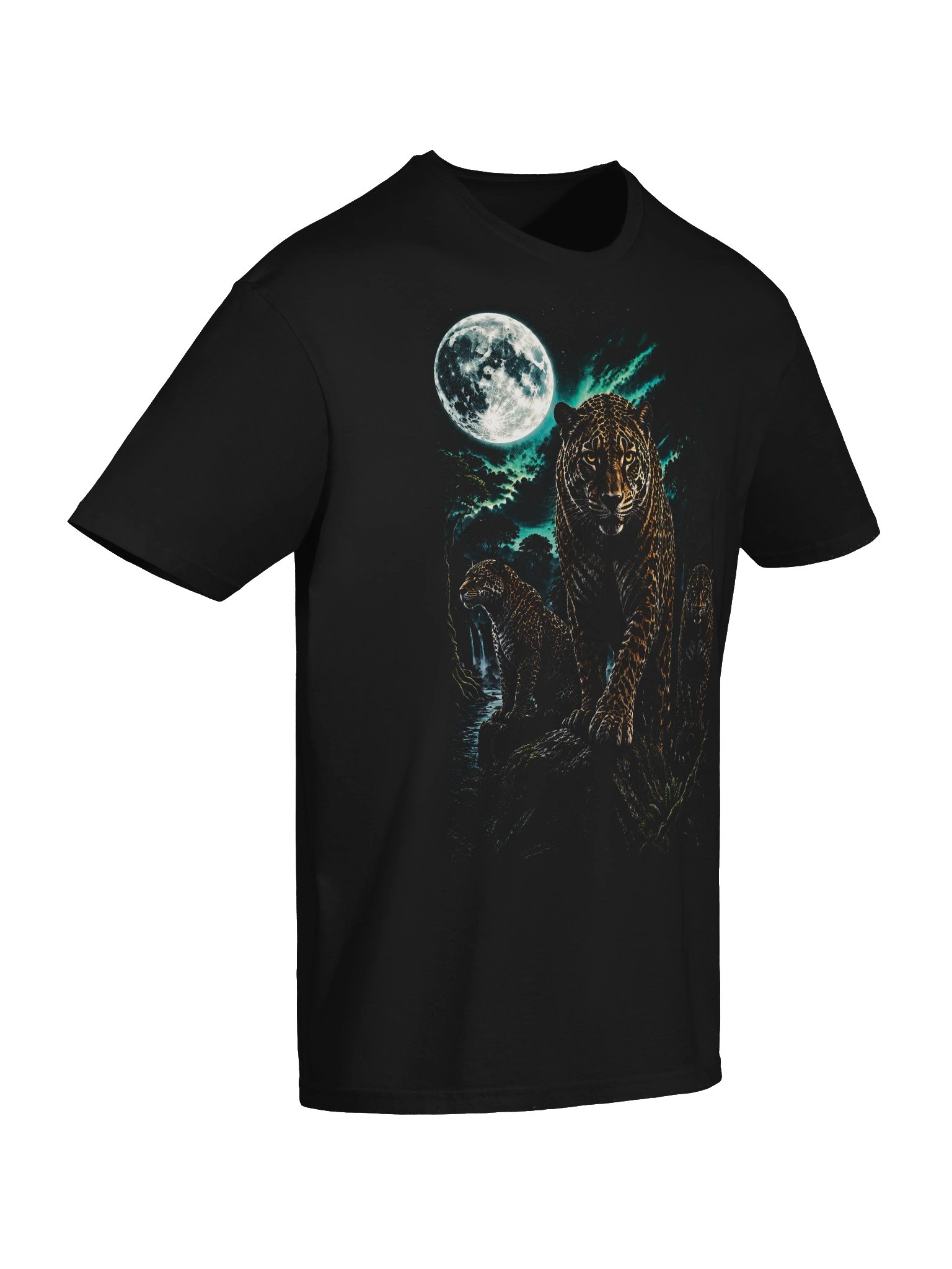 Jaguar Howling Moon Tshirt | Legendary Wildlife Shirt product image (5)