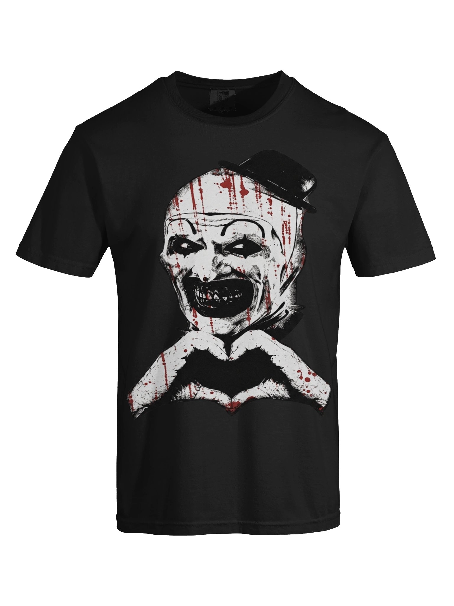 Sinister Smiling Clown Graphic Tee | Gothic Horror Shirt product image (5)