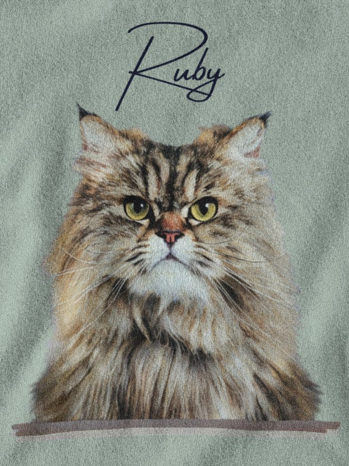 YOUR PERSIAN! / T-SHIRT WITH PERSONALIZED NAME / DIGITAL ART III product image (2)