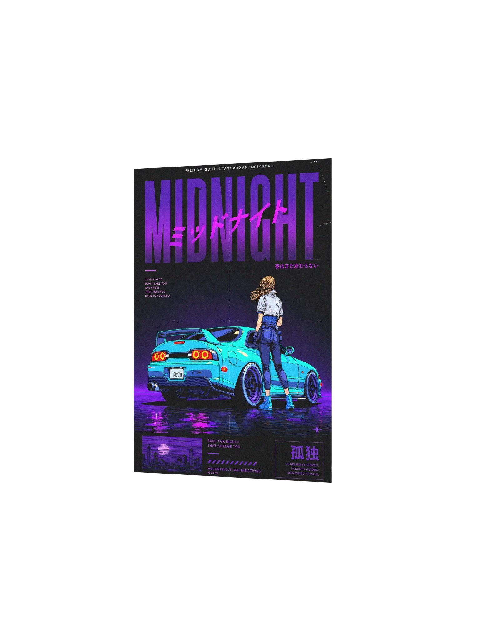 MIDNIGHT Neon Street Racing Poster product image (6)
