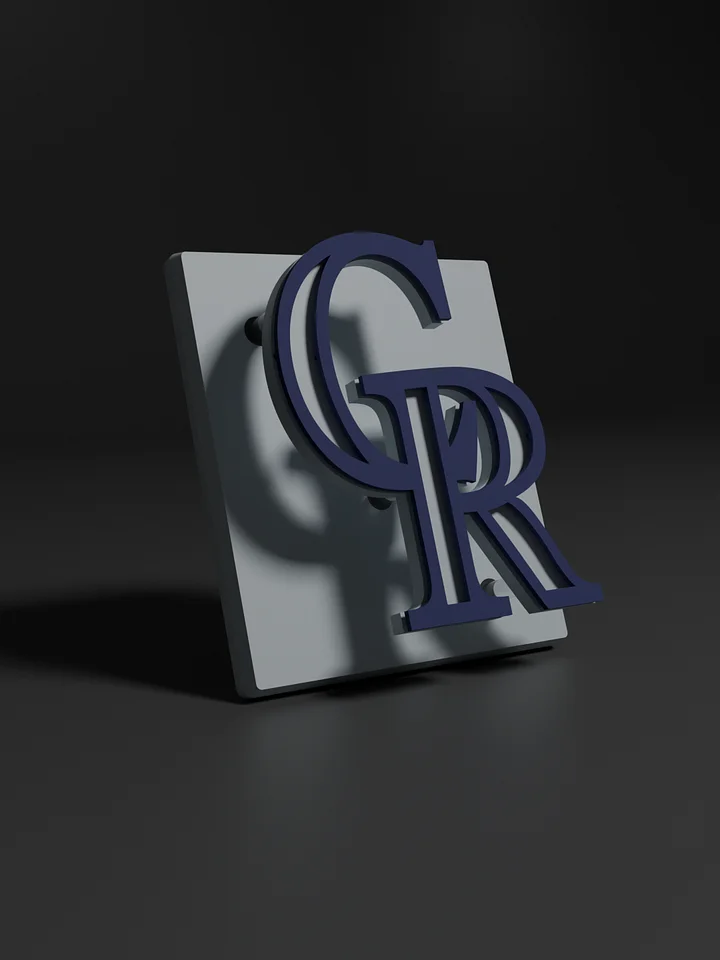 Colorado Rockies 3D Printed Floating Logo Sign (Digital File Only) product image (1)