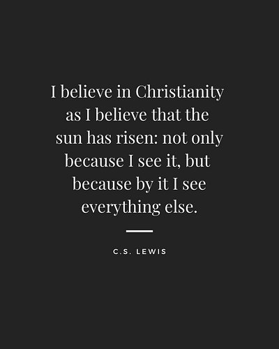 The light of Christianity (i.e the religion that formed around Jesus) is Jesus himself. He is the brightness of the invisible...