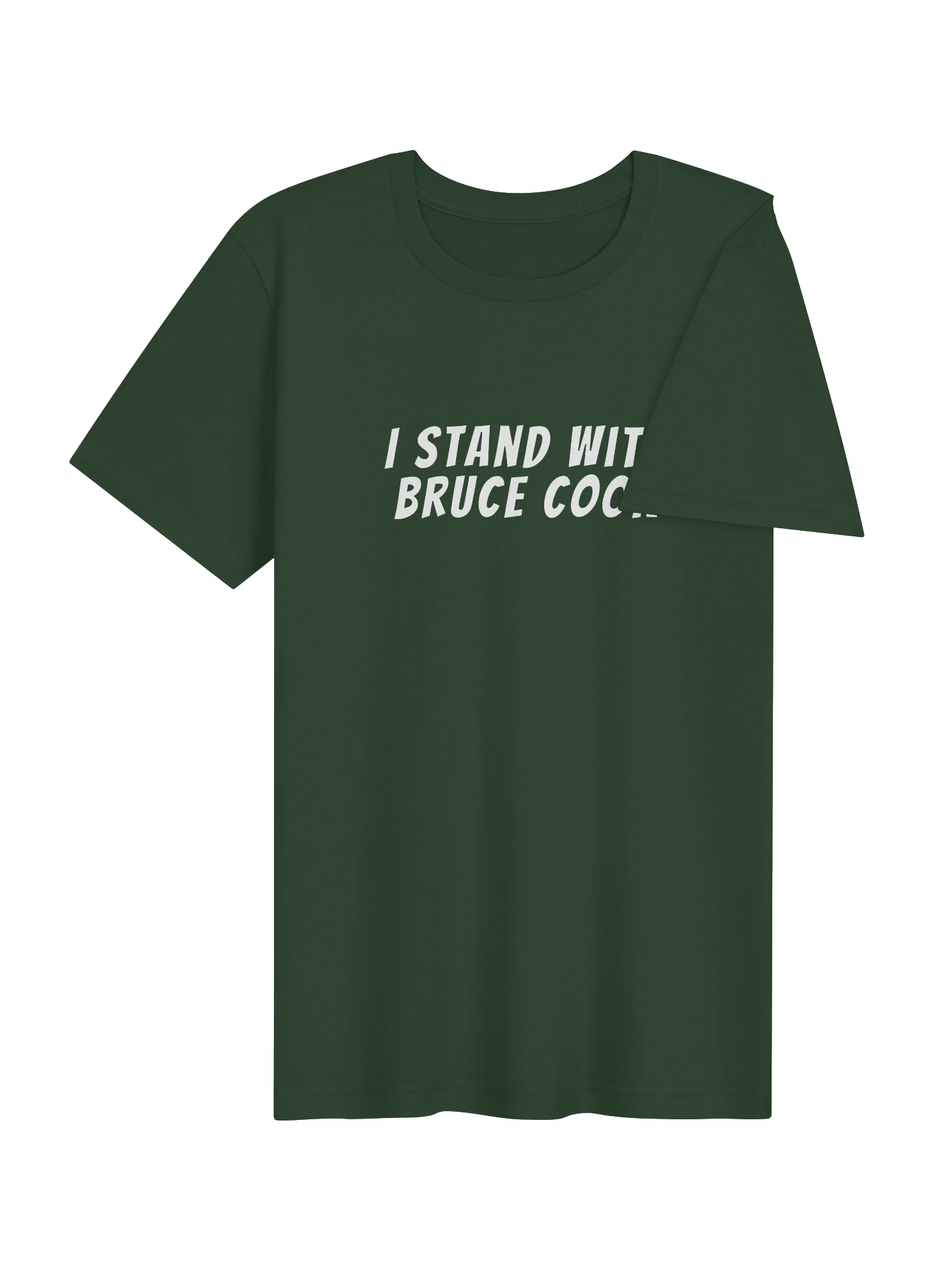 I Stand With Bruce Cook Supersoft Tee - White Logo product image (4)