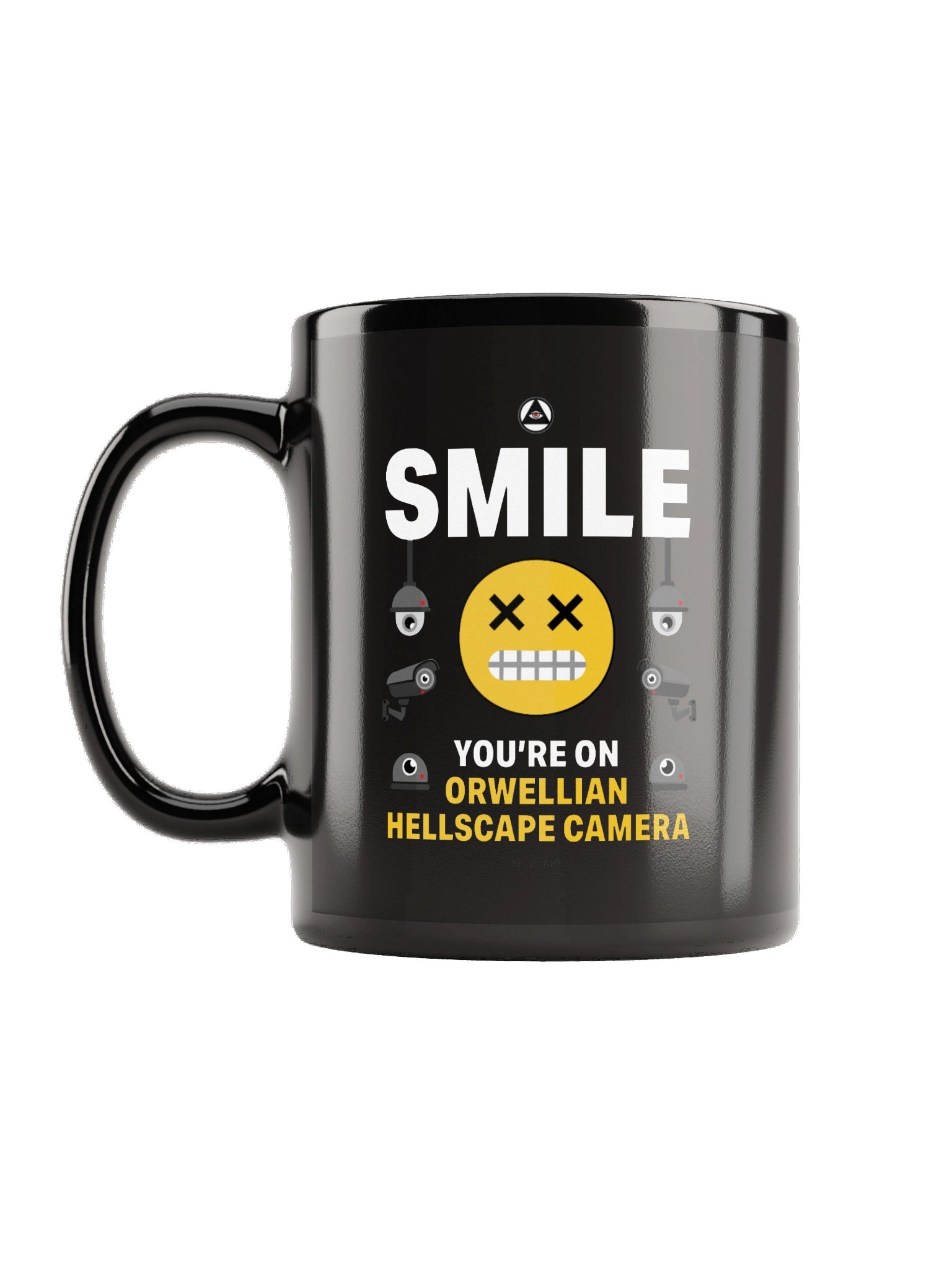 Orwellian Hellscape Black Mug product image (1)