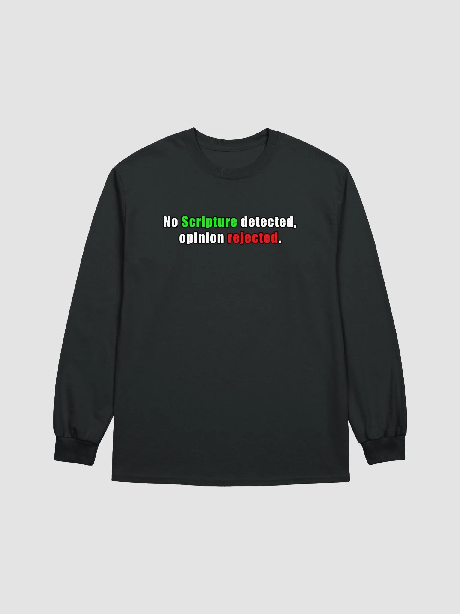 No Scripture Detected Long Sleeve product image (1)