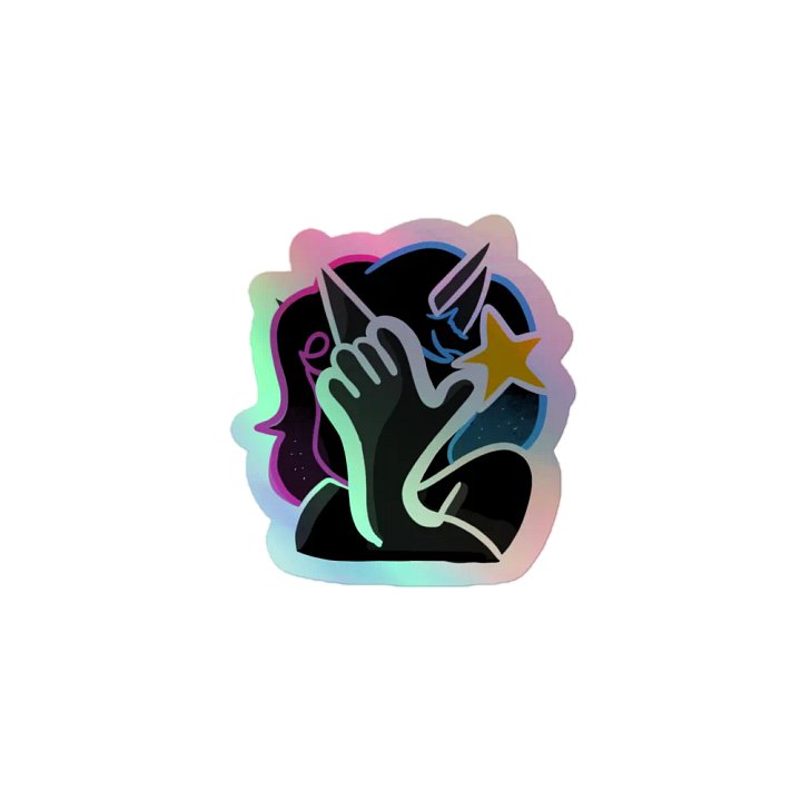 Holographic Facepalm Sticker product image (1)